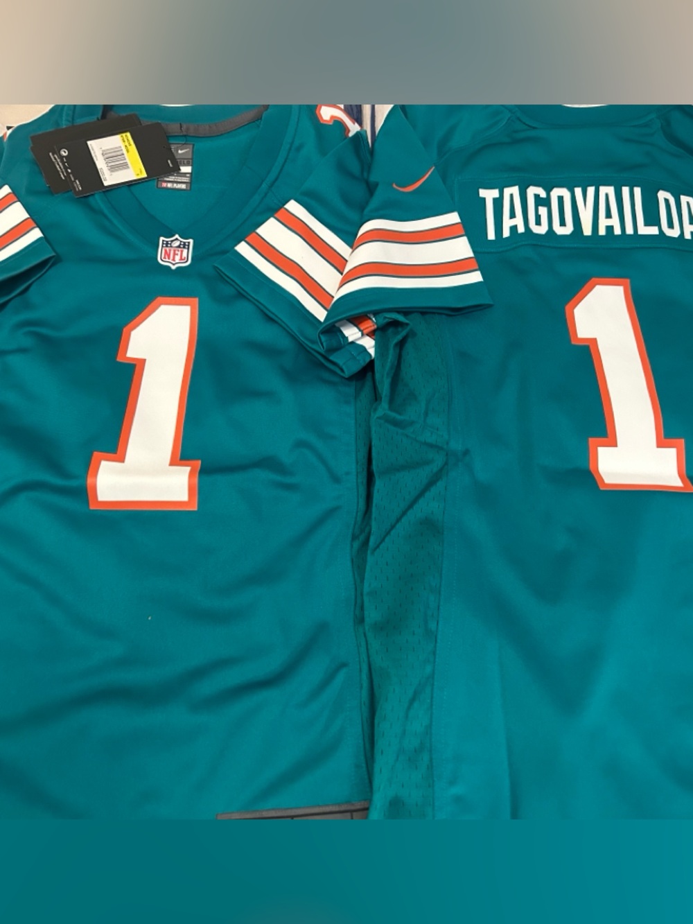 NIKE MIAMI DOLPHINS TUA TAGAVAILOA Women's JERSEY Sz S,M, or L New with tags